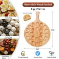 thumbnail image 3 of Bandeja de madera para huevos endiablados, bandeja de madera, soporte para huevos dividido creativo, bandeja para huevos, 3 of 7