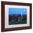 thumbnail image 3 of Trademark Fine Art "Moonrise at Peacham" Canvas Art by Michael Blanchette Photography White Matte, Wood Frame, 3 of 3