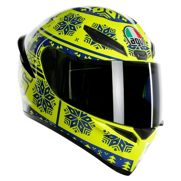 AGV K1 Valentino Rossi Winter Test 2015 Motorcycle Helmet Yellow