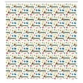 thumbnail image 3 of Ambesonne Dog Lover Shower Curtain, Wiener Dog Cartoon, 69"Wx75"L, Multicolor, 3 of 3