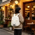 thumbnail image 6 of Cute Corduroy Backpack, Comfortable Cartoon Bear Backpack for Traveling, for Storing Study and Office Supplies Beige, 6 of 6