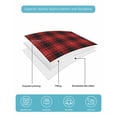 thumbnail image 5 of Red Black Plaid Twin Size Down Alternative Comforter, Lightweight Comforter Quilt Bedding Set with Pillow Shams Vintage Farmhouse Abstract Buffalo Check All Seasons Bed Comforter Duvet Insert 68"x86", 5 of 7
