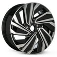 thumbnail image 2 of For 2019-2021 Volkswagen Jetta 17 Inch Machined Face with Painted Inlay Black Rim - OE Direct Replacement - Road Ready Car Wheel, 2 of 9