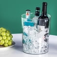 thumbnail image 2 of Coofit Poubelle en Plastique Transparent : Seau à Vin Bière Rond Seau à Glace Conteneur à Ordures, 2 of 9