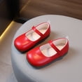 thumbnail image 2 of Staki Toddler Dress up Shoes Mary Jane School Shoes for Girls Dress Shoes Uniform Flats for Kids(Red,6 Big Kid), 2 of 9