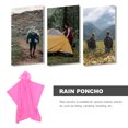 thumbnail image 4 of Voiceine 2 pcs Adult Rain Ponchos Reusable Rain Ponchos Portable Raincoat with Hoods for Outdoor, 4 of 10