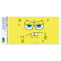 SpongeBob Angry Face Automotive Car Window Locker Bumper Sticker