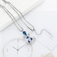 thumbnail image 5 of Ship's Anchor Urn Necklace for Ashes Roseflower Cremation Jewelry Stainless Steel Memorial Human Ashes Keepsake Pendant for Women Men, 5 of 6