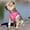 Pink Hibiscus, variant on Wrap and Snap Choke Free Dog Harness by Doggie Design
