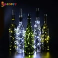 thumbnail image 4 of Spencer 6Pack 15 LED Wine Bottle Cork String Light, 4.92ft 1.5m Copper Wire Starry Lights for Bottle DIY Table Decoration Christmas Wedding Party "White", 4 of 8
