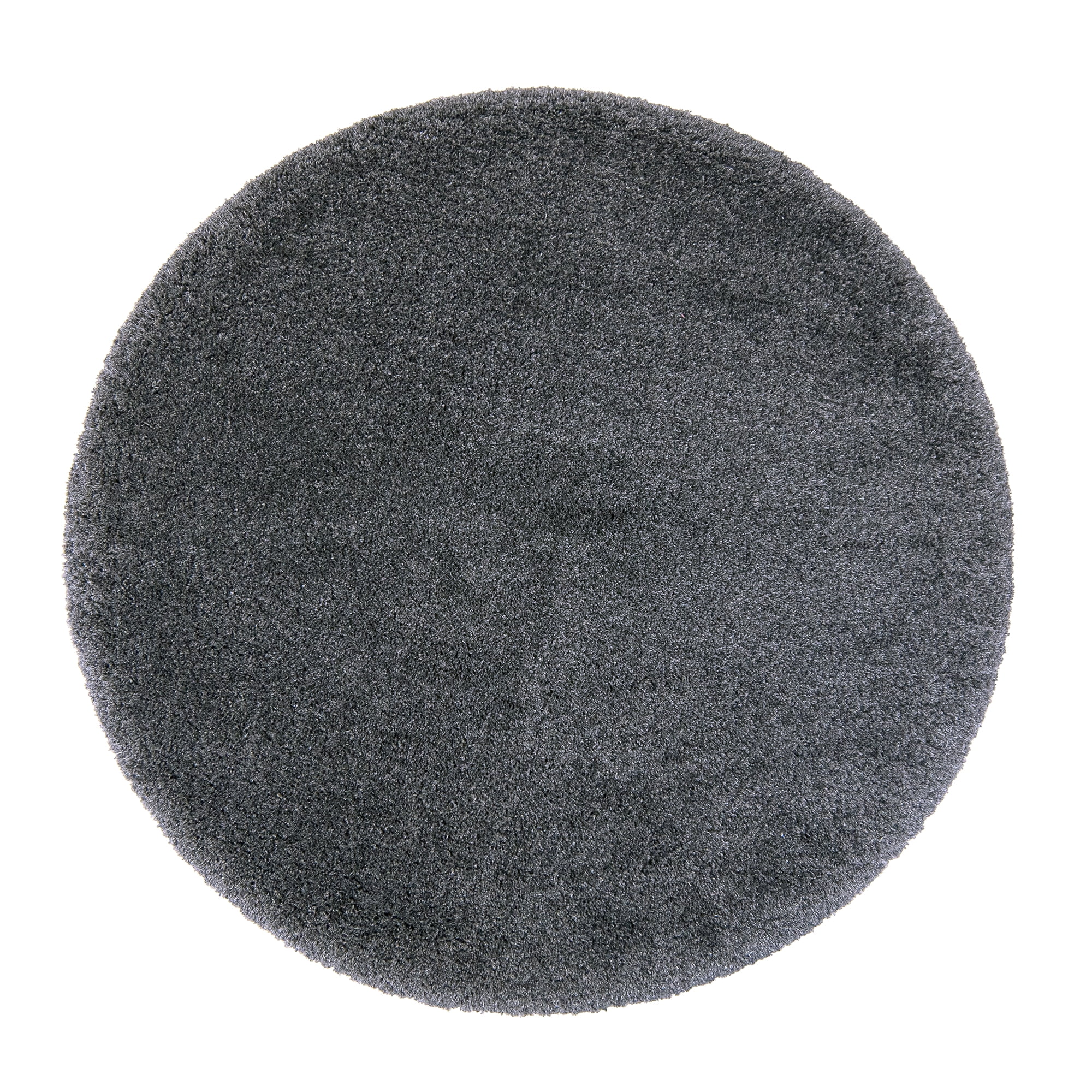 Gertmenian Ultimate Shag Solid Color Charcoal Indoor Area Rug, 8' Round