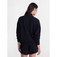 thumbnail image 5 of Avia Women's and Women's Plus Ottoman Full Zip Bomber Jacket, Sizes XS-4X, 5 of 7