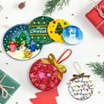 thumbnail image 2 of Christmas Ornaments Resin Molds Silicone, 5 Pcs Round Shape Pendant Christmas Molds for Epoxy Resin, DIY Crafts Keychain Making Christmas Tree Decorations, 2 of 8