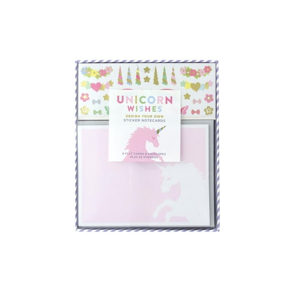 Mrs. Grossman's Unicorn Wishes Design Your Own Sticker Notecards Set