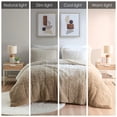 thumbnail image 3 of King/Cal King Ombre Shaggy Long Fur Comforter Mini Set, 3 of 9