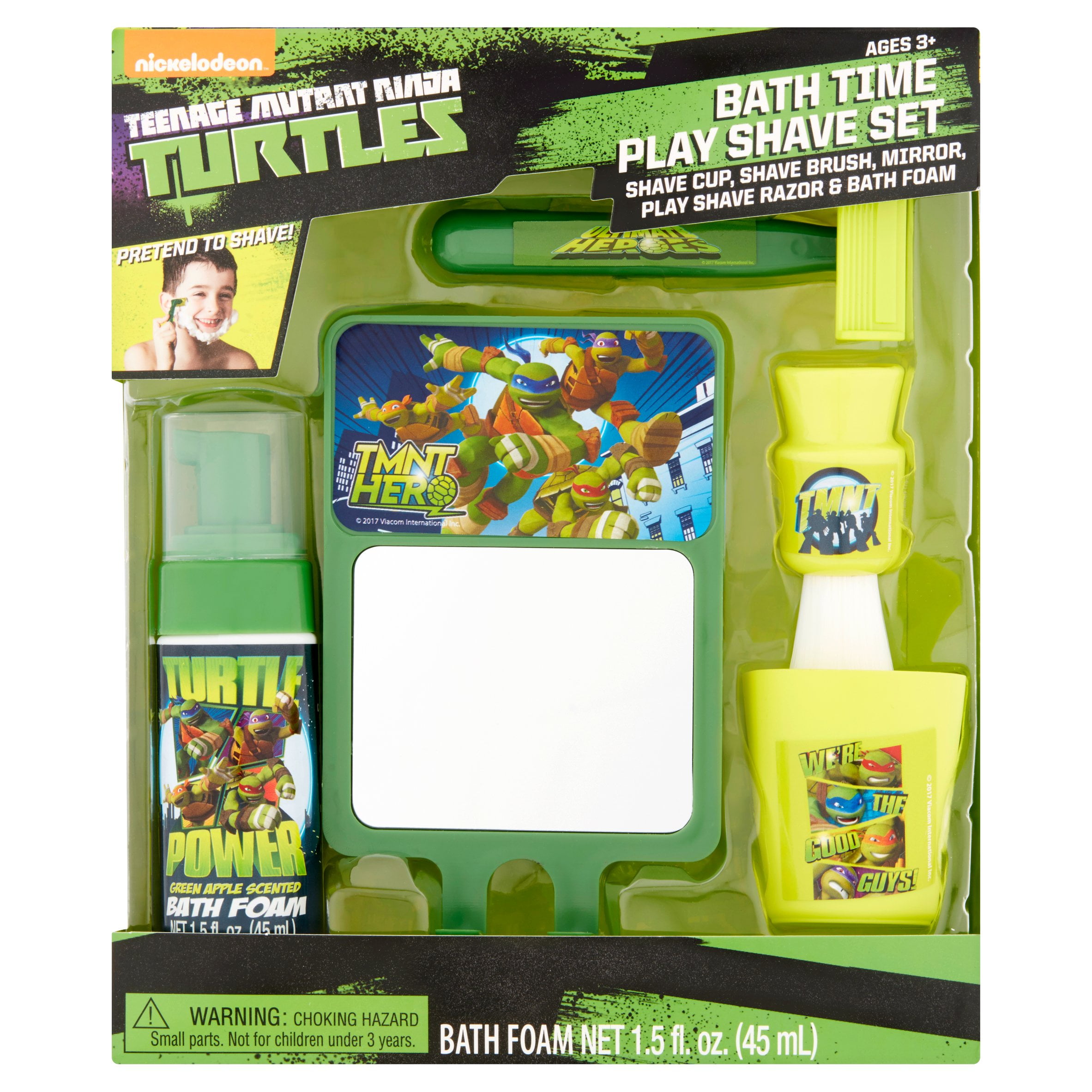 Nickelodeon Teenage Mutant Ninja Turtles Bath Time Play Shave Set Age 3