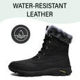 thumbnail image 3 of Mens Winter Snow Boots Warm Fur Lined Non-Slip Lightweight Comfortable Casual Outdoor Hiking Boots Black 7.5 US, 3 of 7
