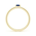 thumbnail image 2 of ANGARA Natural Classic Solitaire Oval Blue Sapphire Promise Ring in 14K Yellow Gold for Women (Size-5x4mm) | September Birthstone, Anniversary, Jewelry Gift for Women | Natural Blue Sapphire Ring, 2 of 9