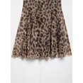thumbnail image 6 of Women'S Print Mini Dress -Backless Slip Dress with Draped Detail, Party Short Dresses Leopard Print S, 6 of 9