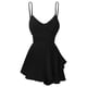 thumbnail image 3 of Gibobby Vestido corto casual para mujer Liguero de color sólido Vestido sexy Mujer Verano(Negro,CH), 3 of 4