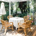 thumbnail image 4 of Outdoor Curtains for Patio Waterproof, Colorful Floral Spring Outdoor Privacy Panels Grommet, Daisy Green Forest Pastoral Blackout Outside Curtains for Porch/Cabana/Pergola/Gazebo 54"x84", 1 Panel, 4 of 8