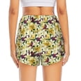 thumbnail image 2 of Lsque Lilies Flowers Printed Women's Running Shorts with Liner Pockets,Elastic Quick Dry Workout Athletic Gym Yoga Shorts,Womens High Waist Shorts-Medium, 2 of 9