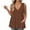 Brown, variant on Mlqidk Plus Size Womens Tops 4x-5x Summer Deep V Neck Tank Tshirts Graphic T-Shirt Sleeveless Blouses Loose Casual Tunics Blouses Black L