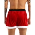 thumbnail image 6 of iiniim Men's Christmas Holiday Santa Claus Boxer Shorts with Xmas Hat E Red L, 6 of 7