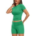 thumbnail image 2 of Clearance!NMMUED Workout Sets for Women, Two Piece Sets for Women, Athletic Sets for Women, Yoga Sets for Women, Matching Sets Women Clothing, Mint Green M, 2 of 6