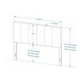 thumbnail image 6 of Sammas 20" Tall Panel Upholstered Headboard, Vertical Tufting, Queen Size, Dark Grey, 6 of 8