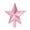 Pink, variant on Pink 25Cm Christmas Tree Topper Star, Shiny Decorative Cap For Christmas Tree, Holiday Ornament