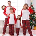 thumbnail image 4 of Ropa navideña a juego para la familia, pijamas de poliéster en blanco para sublimación, conjunto para madre, hija, padre e hijo, para impresión por transferencia térmica, 4 of 4
