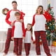 thumbnail image 4 of Ropa navideña a juego para la familia, pijamas de poliéster en blanco para sublimación, conjunto para madre, hija, padre e hijo, para impresión por transferencia térmica, 4 of 4