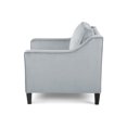 thumbnail image 4 of Milo Contemporary Velvet Club Chair, Gray and Dark Brown, 4 of 8