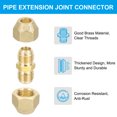 thumbnail image 3 of Uxcell Pipe Extension Joint Connector, Free Welding AC Copper Pipe Coupling Adapter with Tape 3/8" 4, 3 of 7