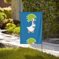 thumbnail image 4 of Easygdp Goose Holding an Umbrella Garden Flag Yard Flag Welcome Flag, Double-Sided, Weather Resistant for Outdoor Decor - 28"x40", 4 of 9