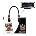 thumbnail image 5 of Vienna Woods Cat Bag, Personalized Leather Handbags For Women - Personalized Bag with Name - Tote Bags for Mom Grandma - Custom Gifts Ideas for Her, Gift for Cat Lover, Cat Mom, 5 of 7