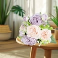thumbnail image 6 of JingChun 1Pc Artificial Flowers Silk Peony Flower Fake Flower Small Pieces Wedding Bouquet Design for Home Store Decoration Indoor&Outdoor, 6 of 6