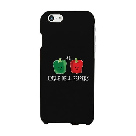Jingle Bell Peppers Cool BLACK Phone Case Holiday Gift
