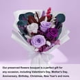 thumbnail image 5 of Ramos de flores preservadas Bonsion Purple Natural Roses, 5 of 5