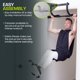 thumbnail image 5 of Barra de dominadas ProsourceFit Multi-Grip para marco de puerta de 61 a 81 cm, 5 of 6