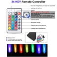 thumbnail image 4 of FSLiving USB-Powered Mini LED Spotlight 360°Rotatable Display Lamp Dimmable Remote Control RGB Mode Black Shell with USB Cable Accent Lighting Jewelry Showcase Cabinet Lego Model - 1 Pack, 4 of 6