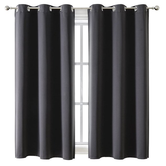 Cortinas opacas ChrisDowa con ojales y aislamiento térmico