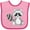 Pink and Fuchsia, variant on Inktastic Cute Woodland Animal Raccoon Boys or Girls Baby Bib