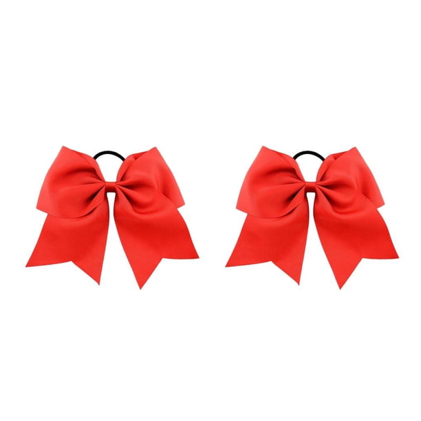 Banda para el cabello Qarigey grande nudo de lazo Grueso Rojo 2piezas