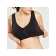 thumbnail image 5 of Women Pure Color Plus Size Ultra-thin Large Bra Sports Bra Front Zipper Full Cup Padded Tops, 5 of 7