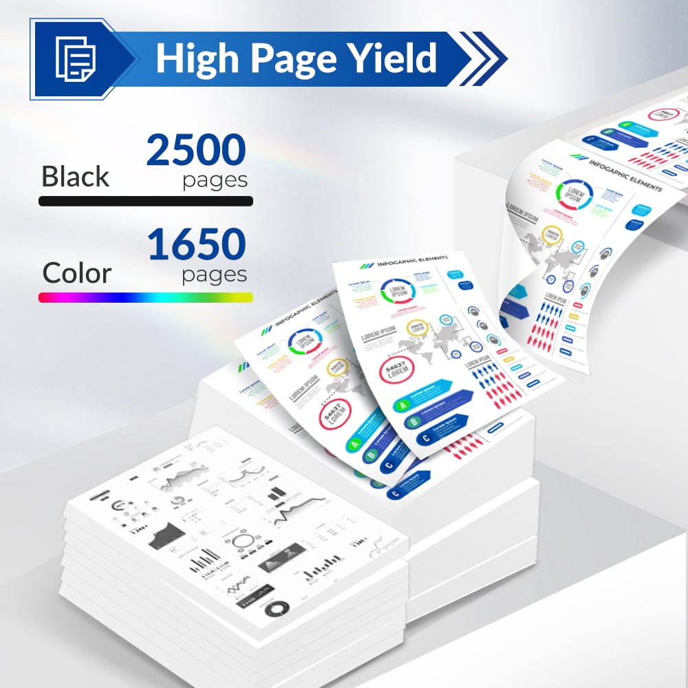 936 936XL 936 Ink Cartridge Compatible for HP 936 936e OfficeJet Pro 9125e 9135e 9110b 9130b Wide Format 9730e 9730 OfficeJet 9122e 9128e Printer | Eligible for Instant Ink | 6C3Z5LN
