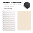 thumbnail image 6 of Large Stone Bath Mat 24"x16" – Foldable Quick Dry Diatomaceous Earth Shower Mat, Fast Absorbent Non-Slip Bathroom Floor Pad – White, 6 of 8