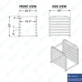 thumbnail image 6 of AmGood 7 Pan End Load Countertop Full Sheet / Bun Pan Rack. NSF. 20.5 in. x 24 in.  23 in., 6 of 6