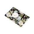 thumbnail image 3 of MKHERT Roses and Hydrangeas Flowers with Bees Placemats Table Mats for Dining Room Kitchen Table Decoration 12x18 inch,Set of 4, 3 of 4